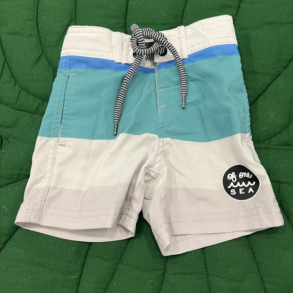 Of One Sea 9M Color Block Swim Trunks Board Shorts